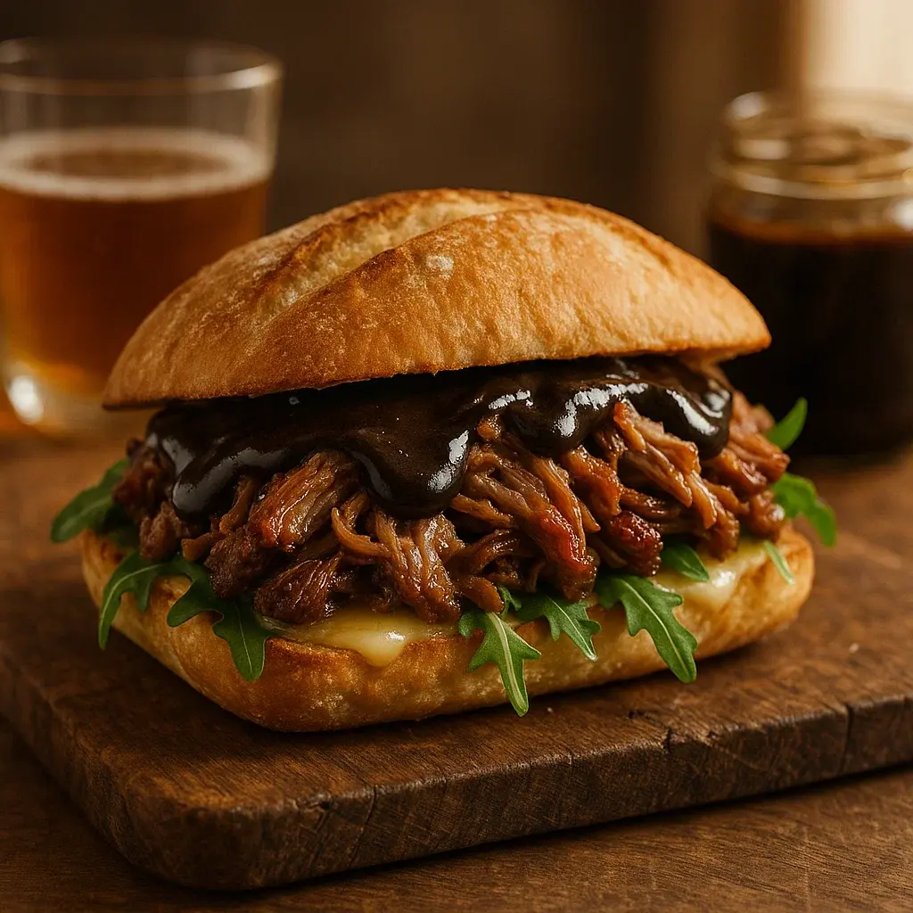 Sánguche de Bondiola con Salsa Gourmet