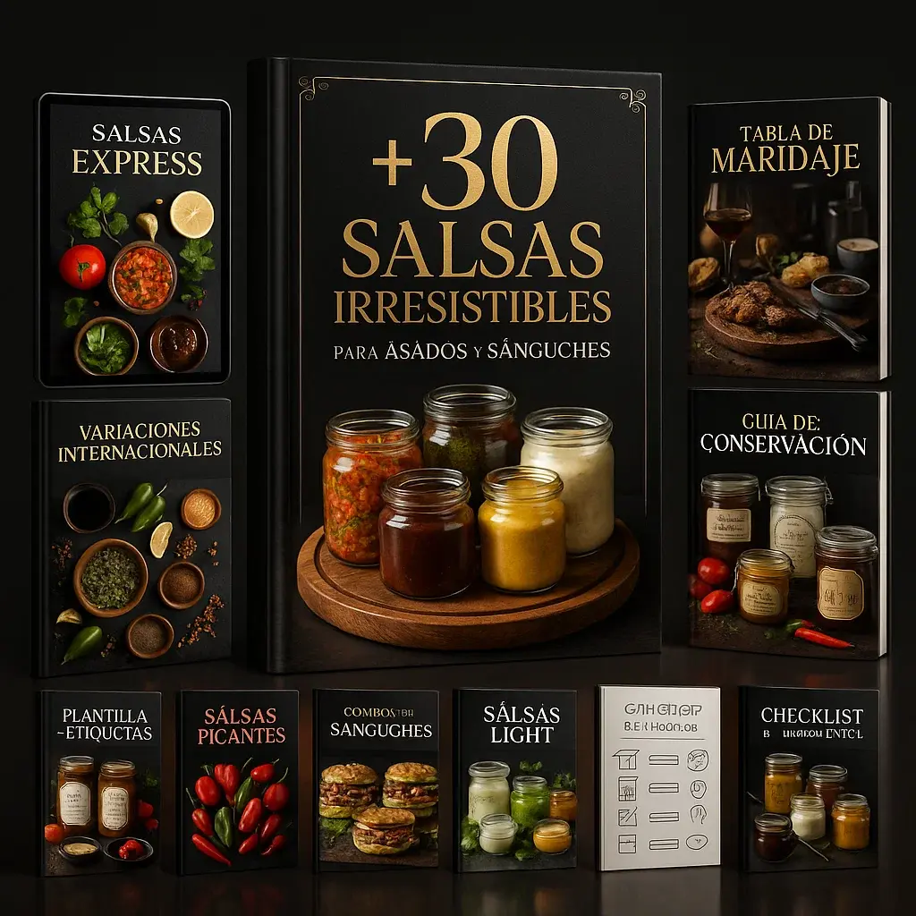 Portada Ebook +30 Salsas Irresistibles